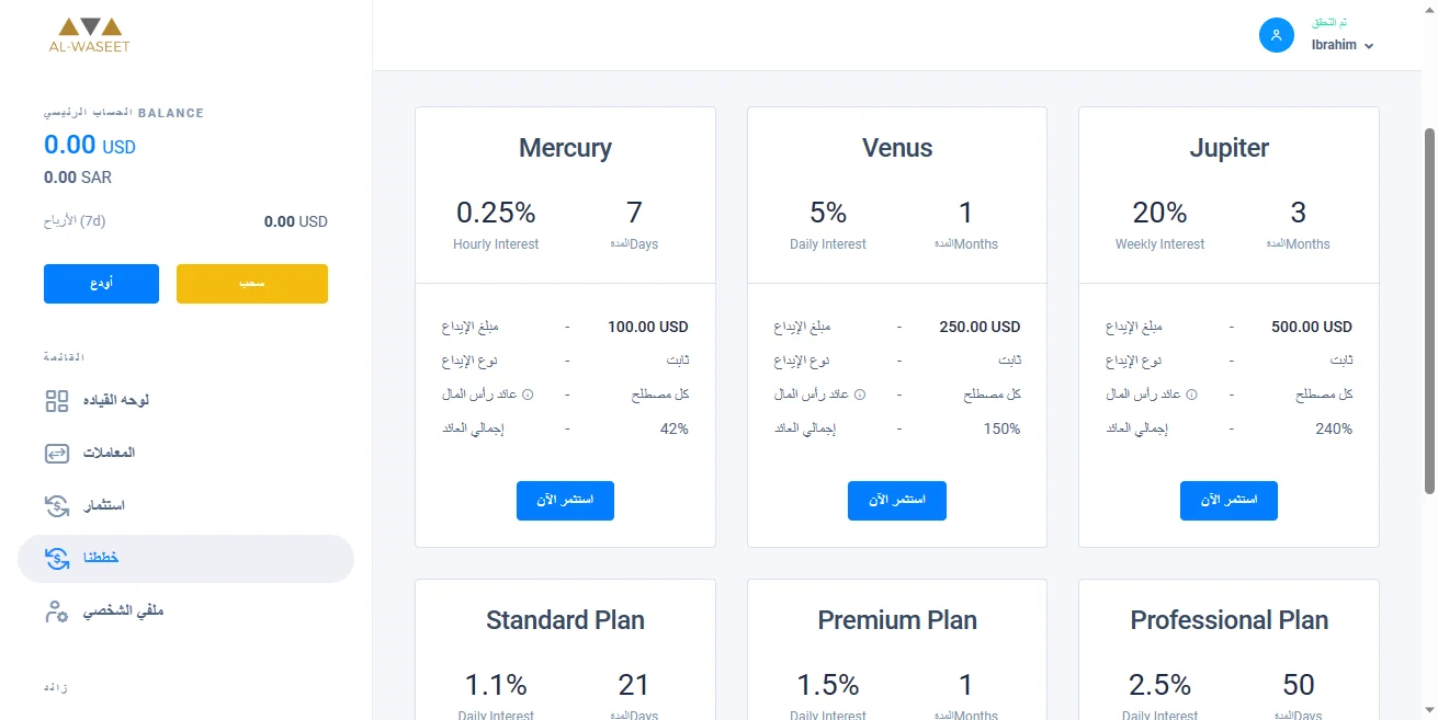 باقات نصب شركة الوسيط للاستثمار والتطوير